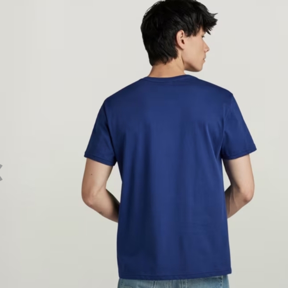 Men's medium blue gstar city graphic t-shirt - Picture 7 of 8